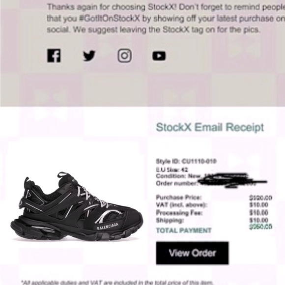 Balenciaga track black 42 (Men) - Picture 7 of 7